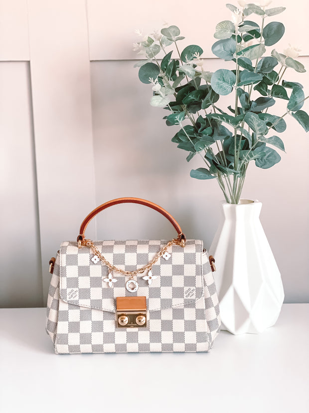 Blanc Fleur Double Handbag Charm – Havre de Luxe
